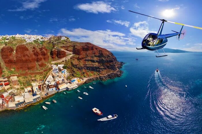 Tour helicóptero Santorini